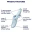 Вібратор Satisfyer Heat Flex 4 23 см блакитний - мініатюра 2