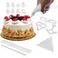 Набор для украшения и декорирования тортов Cake Decorator 100 предметов, Kitchen Master Белый 86392 - миниатюра 5