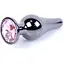 Анальна пробка Boss Of Toys Boss Series - Jewellery Dark Silver Butt Plug Rose, BS6400054, Срібний /Світло-рожевий - мініатюра 1