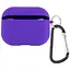 Силіконовий футляр з мікрофіброю для навушників Airpods 4 Фіолетовий / Ultra Violet - мініатюра 1