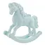Елочная игрушка MIS LT Лошадь-качалка 11х4х11,5 см голубой - миниатюра 1