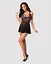 Эротический кружевной комплект с сеточкой Obsessive 838-BAB-1 babydoll & thong black черный пе S/M - миниатюра 3