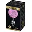 Металева анальна пробка Кролячий хвостик Alive Fluffy Twist Plug M Purple діаметр 3.4 см - мініатюра 3