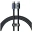 Кабель Baseus Crystal Shine Series Fast Charging Data Cable Type-C to Type-C 100W 1.2m Black (CAJY000601) - миниатюра 1