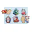 Розвиваючий пазл-вкладиш Новорічний -2 (ПСФ014) PSF014, 6 картинок - мініатюра 1