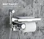Гігієнічний душ з поличкою + тримач паперу 35 Frap 1/10, Хром F7516 - мініатюра 4