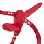 Двойной страпон Fetish Tentation Strap-On With Double Dildo 15 см красный - миниатюра 3