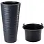 Горщик для квітів Form-Plastic Sahara slim-40 63 л антрацит (2724-014) - мініатюра 1