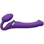Безремінний страпон з вібрацією Strap-On-Me Vibrating Violet M - мініатюра 5