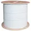 Кабель волоконно-оптичний PiPo FTTH 1-волоконний GJXH-1B6, плоский з допустимим зусиллям, що розтягує 0,3 кН, бухта 2км, White - мініатюра 1