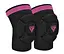 Наколінники спортивні RDX HOSIERY KNEE FOAM K5 BLACK/PINK-S (пара) (HYP-K5BP-S) - мініатюра 1