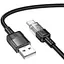 Кабель Hoco U129 Spirit transparent charging data cable Type-C Чорний - мініатюра 1