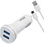Автомобільний зарядний пристрій Inkax CC-12 2USB 2.1A microUSB White (av087-hbr) - мініатюра 3