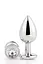 Анальна пробка Gleaming Love Silver Plug Medium 8.3 см (прозорий) - мініатюра 6
