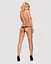 Кружевные танга с двумя отверстиями Obsessive 831-THC-1 crotchless thong S/M - миниатюра 4