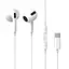 Навушники Baseus Encok Type-C lateral in-ear Wired Earphone C17 White - мініатюра 1