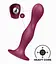 Фаллоимитатор Satisfyer Double Ball-R 17.7 см бордовый - миниатюра 4