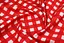 Тканина з тефлоновим просоченням з принтом Клітинка (від 1 м) Червоний - мініатюра 2