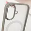 Чехол TPU+PC Blueo Skin Friendly Frosted with MagSafe для Apple iPhone 16, 6.1 Серый - миниатюра 5