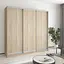 Шафа-купе тридверна MebelStar Стандарт AL 3ДСП 210x60x210 см Дуб сонома (MBS-2851) - мініатюра 1