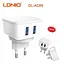 Сетевое зарядное устройство LDNIO DL-AC66 Wall Charger 2 USB + кабель Iphone - миниатюра 2
