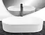 Умивальник Rea Vanda 61 white накладний REA-U6526, Білий - мініатюра 3
