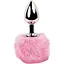 Анальна пробка FeelzToys Bunny Tails Butt Plug Pink - мініатюра 1