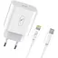 Зарядний пристрій Sky Dolphin SC18EL PD2.0 1USB-C 3A White MZP-000156 кабель Lightning - мініатюра 1