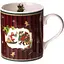 Чашка новорічна Чарівне Різдво R33351 фарфорова у подарунковій коробці 420 мл Червона - мініатюра 1