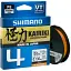 Шнур Shimano Kairiki 4 PE 150 м (Hi-Vis Orange) 0.10 мм 6.8 кг - мініатюра 1