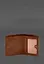 Кожаный портмоне на кнопке Brut светло-коричневый краст - миниатюра 6