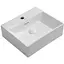 Умивальник підвісний Mixxus Premium Quadro-0205 410x360x130 мм з отвором під змішувач MP6508, Білий - мініатюра 1