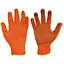 Рукавички робочі захисні х/б Китай точка 10" оранжева (в упаковці 12 шт.) - мініатюра 1