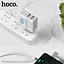 Зарядний пристрій із вбудованим кабелем Type-C — HOCO C75 + 2 USB-виходи біле - мініатюра 6