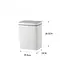 Мусорное ведро сенсорное прямоугольное Mixxus WAVE-TC0110 White 10 л Белый (MI7073)  - миниатюра 4