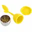 Заварник ситечко для заваривания для чая силиконовый в форме листочка Желтый 88270 - миниатюра 6
