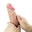 Вібратор Baile Sliding Skin Sadik 9.4'' 24 см тілесний - мініатюра 7
