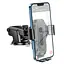 Автотримач для телефона з БЗП HOCO HW3 Wise automatic induction wireless fast charging car holder(center console) Black - мініатюра 6