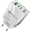 Зарядний пристрій Mirrow USB 2-Type-C Super Charge/Quick Charge 3.0 PD 58W White (ЗЗ050841) - мініатюра 1