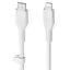 Кабель Belkin BoostCharge Flex USB Type-C - Lightning (M/M), 2 м, White (CAA009bt2MWH) OEM (CAA009bt2MWH-OEM) - мініатюра 1