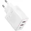 Зарядний пристрій адаптер живлення на 3 порти Baseus Cube GaN5 2U+C 30 W білий - мініатюра 1
