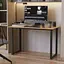 Стол письменный Кнап 2 Ferrum-decor 750x1200x700 Черный металл ДСП Дуб Артизан 16 мм (FRD-106423) - миниатюра 1
