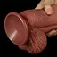 Фаллоимитатор LoveToy Dual layered Platinum Silicone 24.5 см телесный - миниатюра 15