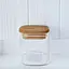 Емкость стеклянная для специй Vittora круглая с деревянной крышкой 120 мл. VT-9036-120 (147025) - миниатюра 2
