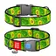 Ошейник для собак нейлоновый Waudog Nylon с QR-паспортом "Авокадо" пластиковый фастекс XXL Ш 35 мм Д 46-70 см - миниатюра 1