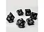 Набір кубиків Opaque 7 Dice Set - Black (w-white) , 7 шт. (g7dopaq04) - мініатюра 4