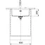 Кухонна мийка Franke Maris, фраграніт, прямокутник, без крил, 553х433х200мм, чаша - 1, під стільницю, MRG 110-52, цукру - мініатюра 2