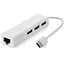 USB-хаб China USB Hub Type-C Hub 3-port USB2.0 + RJ45 Fast Ethernet, белый (S0742) - миниатюра 1