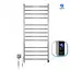 Электрический полотенцесушитель Navin Классик Квадро 500x1200 Sensor с таймером, левый 10-016153-5012, Хром, Левое, Электронный - миниатюра 4