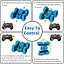Автомобили с дистанционным управлением RC Stunt Car Toys для мальчиков и девочек, 2.4 ГГц, двухсторонние 360° Flips 4WD - миниатюра 2